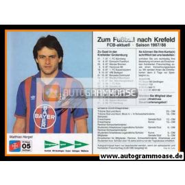 Autogramm Fussball | KFC Uerdingen 05 | 1987 | Matthias HERGET