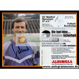 Autogramm Fussball | SV Waldhof Mannheim | 1988 | Günter SEBERT