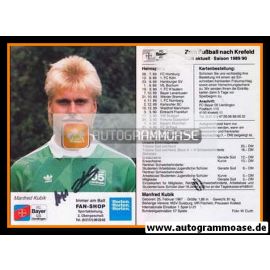 Autogramm Fussball | KFC Uerdingen 05 | 1989 | Manfred KUBIK