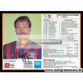 Autogramm Fussball | KFC Uerdingen 05 | 1990 | Gerhard KLEPPINGER