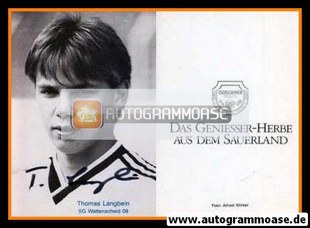 Autogramm Fussball | SG Wattenscheid 09 | 1988 | Thomas LANGBEIN