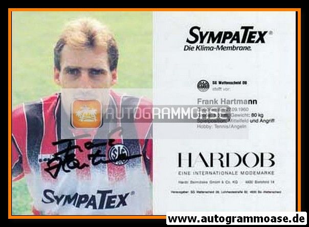 Autogramm Fussball | SG Wattenscheid 09 | 1992-1 | Frank HARTMANN