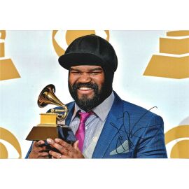 Autogramm Jazz (USA) | Gregory PORTER | 2017 Foto (Portrait Color XL) Grammy