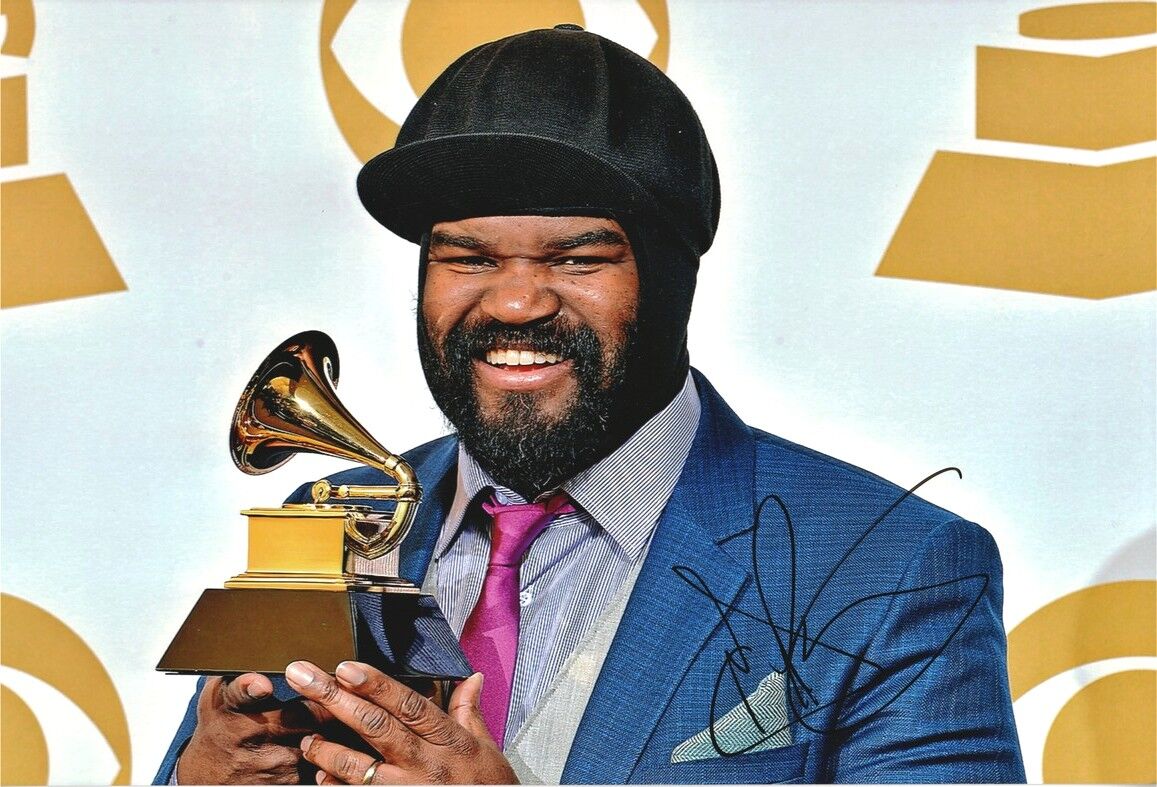 Autogramm Jazz (USA) | Gregory PORTER | 2017 Foto (Portrait Color XL) Grammy