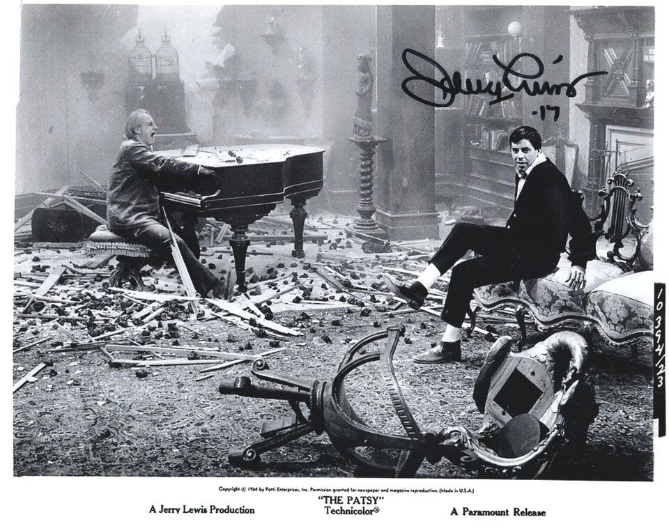 Autogramm Film (USA) | Jerry LEWIS | 1964 Foto (Filmszene SW XL) "The Patsy"