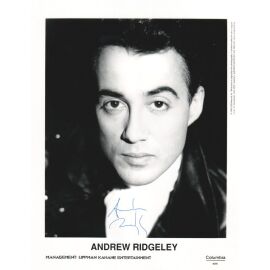 Autogramm Pop (UK) | Andrew RIDELEY (Wham) | 1990 Foto (Portrait SW XL) Columbia
