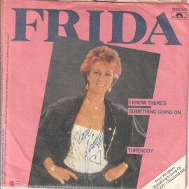 Autogramm Pop (SWE) | FRIDA Lyngstad (ABBA) | 1982 Single (Portrait Color) "I Know..."
