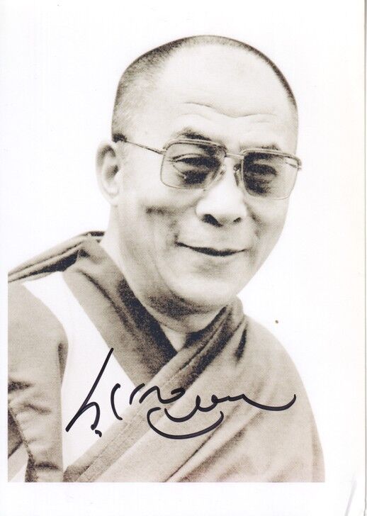 Autogramm Religion | DALAI LAMA | 2000er (Portrait Color XM)