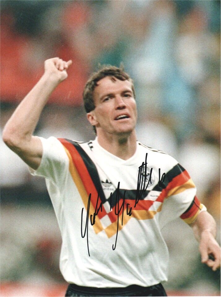 Autogramm Fussball | DFB | 1990er Foto | Lothar MATTHÄUS (Spielszene Color XL)