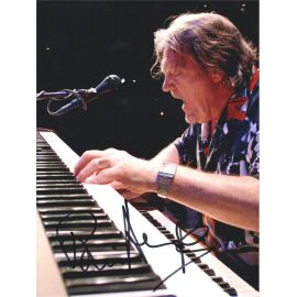 Autogramm Keyboard (UK) | Brian AUGER | 2010er Foto (Konzert Color XL)