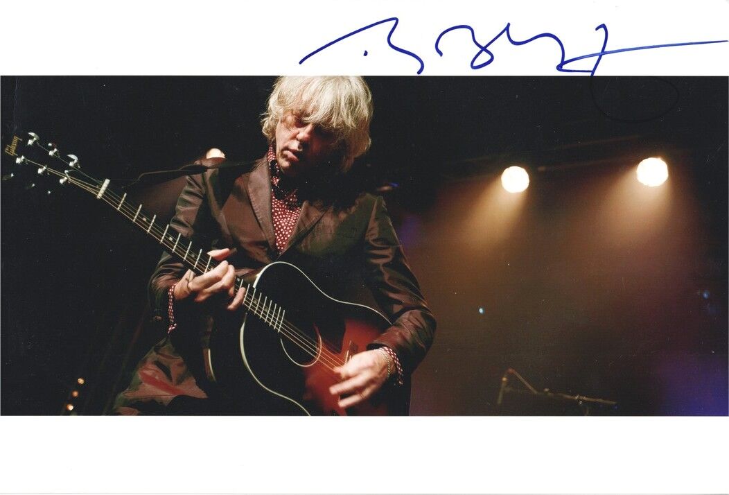 Autogramm Rock (IRL) | Bob GELDOF | 2010er Foto (Konzert Color XL)