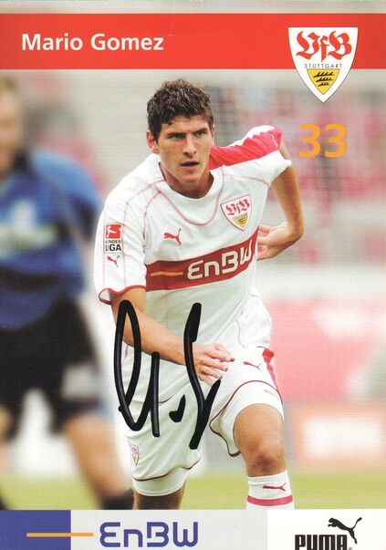 Autogramm Fussball | VfB Stuttgart | 2005 | Mario GOMEZ (2)