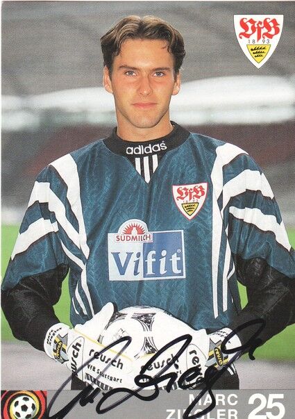 Autogramm Fussball | VfB Stuttgart | 1996 rot | Marc ZIEGLER