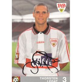 Autogramm Fussball | VfB Stuttgart | 1996 rot | Thorsten LEGAT