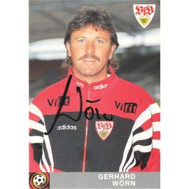 Autogramm Fussball | VfB Stuttgart | 1996 rot | Gerhard WÖRN