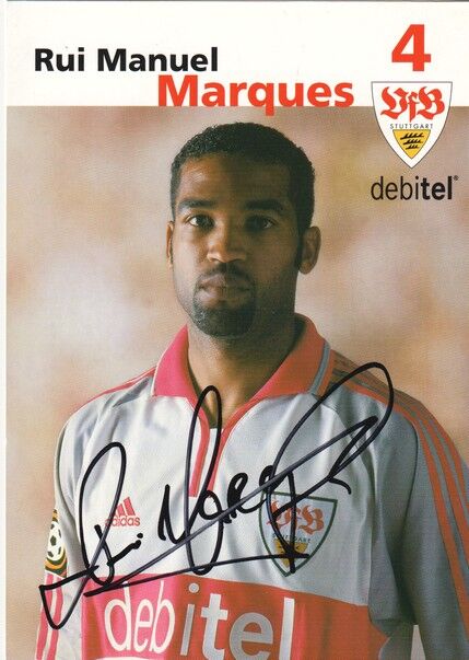 Autogramm Fussball | VfB Stuttgart | 2001 | Riu Manuel MARQUES