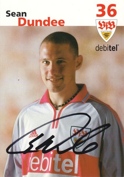 Autogramm Fussball | VfB Stuttgart | 2001 | Sean DUNDEE