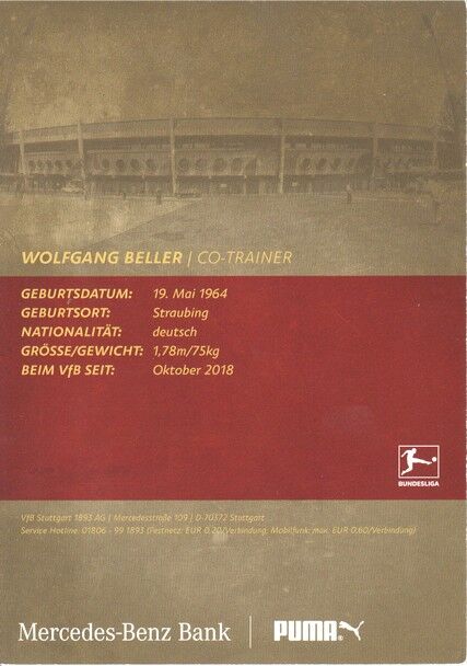 Autogramm Fussball | VfB Stuttgart | 2018 | Wolfgang BELLER
