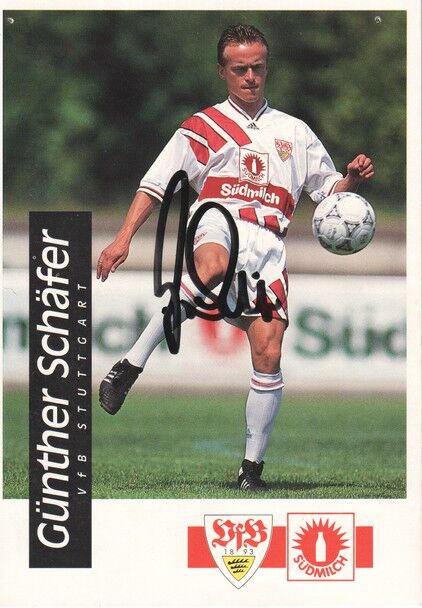 Autogramm Fussball | VfB Stuttgart | 1994 | Günther SCHÄFER
