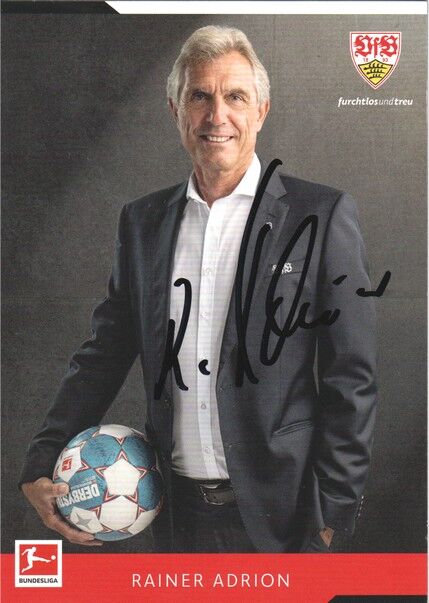 Autogramm Fussball | VfB Stuttgart | 2021 | Rainer ADRION