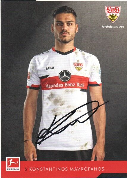Autogramm Fussball | VfB Stuttgart | 2021 | Konstantinos MAVROPANOS