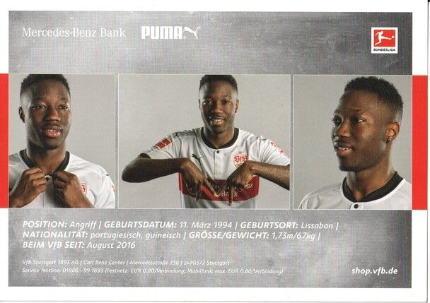 Autogramm Fussball | VfB Stuttgart | 2017 | Carlos MANE