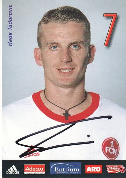 Autogramm Fussball | 1. FC Nürnberg | 2002 | Rade TODOROVIC