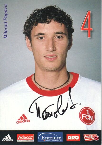 Autogramm Fussball | 1. FC Nürnberg | 2002 | Milorad POPOVIC