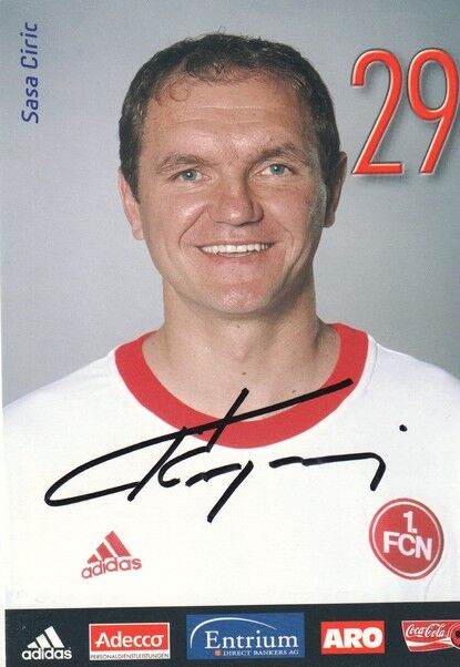 Autogramm Fussball | 1. FC Nürnberg | 2002 | Sasa CIRIC