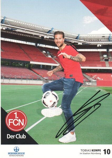 Autogramm Fussball | 1. FC Nürnberg | 2016 | Tobias KEMPE