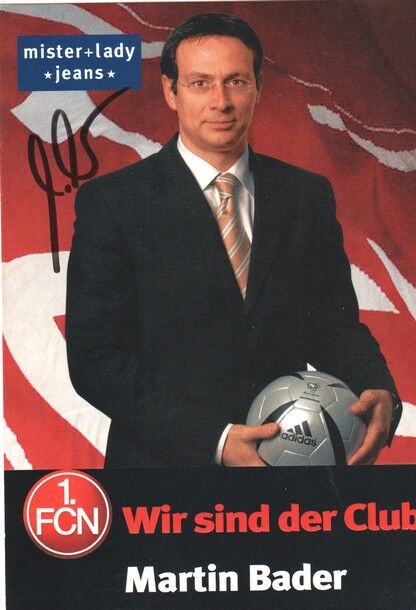 Autogramm Fussball | 1. FC Nürnberg | 2005 | Martin BADER