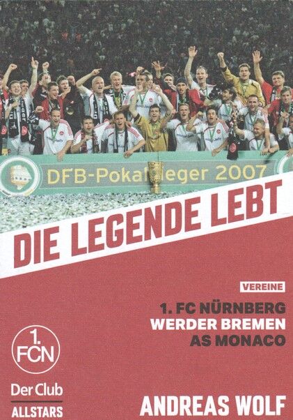 Autogramm Fussball | 1. FC Nürnberg | 2007 TM | Andreas WOLF
