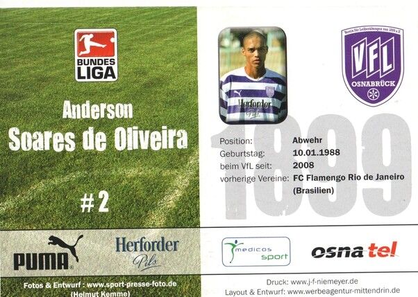 Autogramm Fussball | VfL Osnabrück | 2008 | ANDERSON