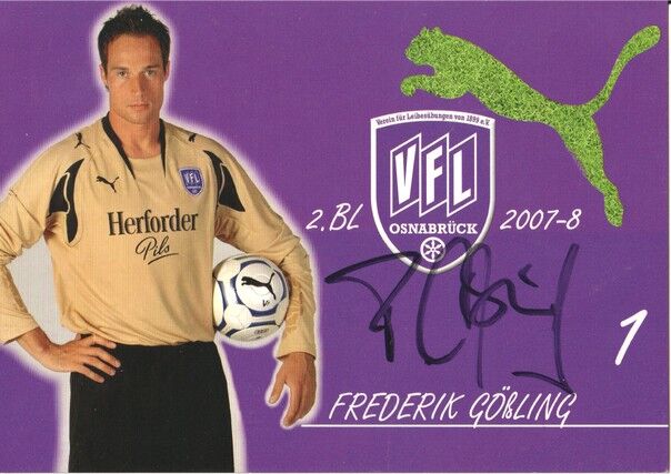 Autogramm Fussball | VfL Osnabrück | 2007 | Frederik GÖSSLING