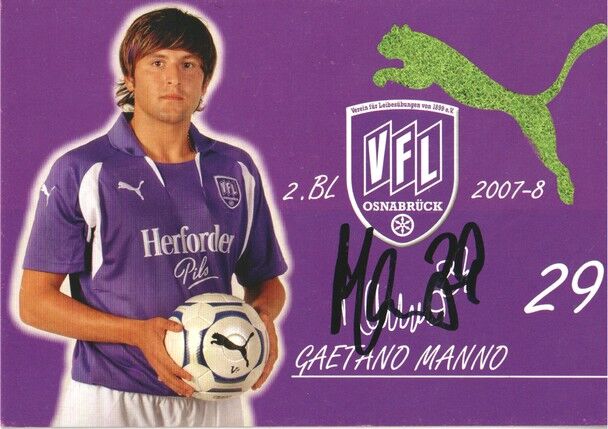 Autogramm Fussball | VfL Osnabrück | 2007 | Gaetano MANNO