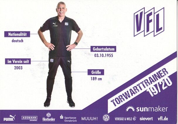 Autogramm Fussball | VfL Osnabrück | 2019 | Rolf MEYER