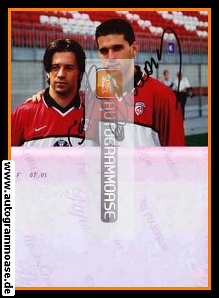Autogramme Fussball | 1. FC Kaiserslautern | 2001 Foto | DOMINGUEZ + LINCOLN 