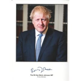 Autogramm Politik | UK | Boris JOHNSON | 2021 Druck (Portrait Color XM) + Schreiben