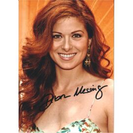 Autogramm Film (USA) | Debra MESSING | 2000er Foto (Portrait Color XM) "Will+Grace" SEXY