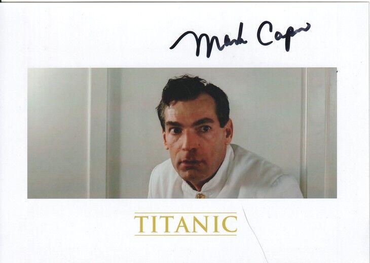 Autogramm Film (USA) | Mark CAPRI | 1997 Foto (Portrait Color XM) "Titanic"
