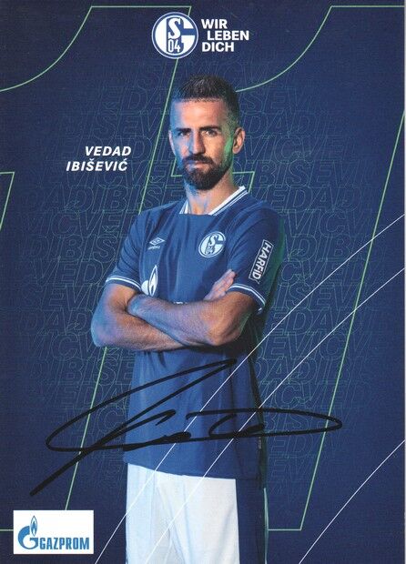 Autogramm Fussball | FC Schalke 04 | 2020 | Vedad IBISEVIC