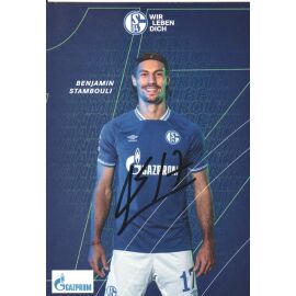 Autogramm Fussball | FC Schalke 04 | 2020 | Benjamin STAMBOULI