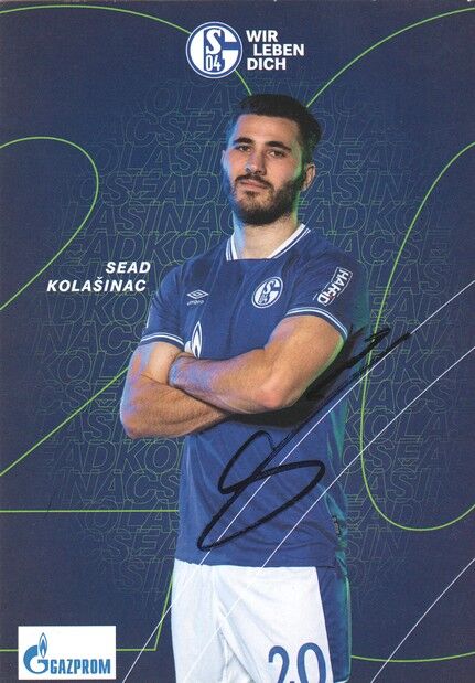 Autogramm Fussball | FC Schalke 04 | 2020 | Sead KOLASINAC
