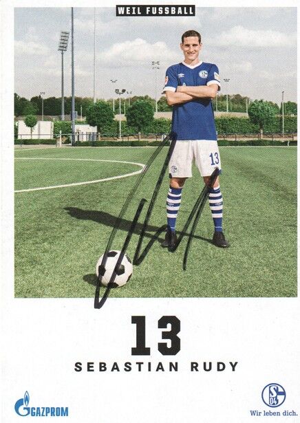 Autogramm Fussball | FC Schalke 04 | 2018 | Sebastian RUDY
