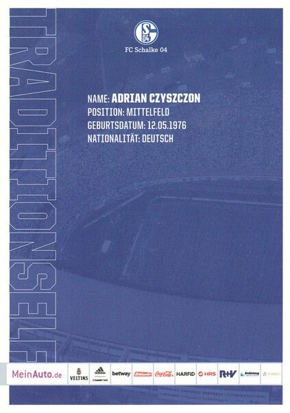 Autogramm Fussball | FC Schalke 04 | 2022 TM | Adrian CZYSZCZON