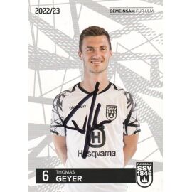 Autogramm Fussball | SSV Ulm 1846 | 2022 | Thomas GEYER
