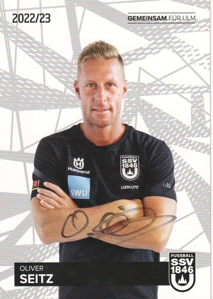Autogramm Fussball | SSV Ulm 1846 | 2022 | Oliver SEITZ