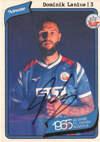 Autogramm Fussball | Hansa Rostock | 2025 | Dominik LANIUS
