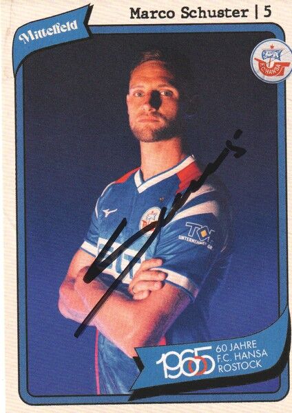 Autogramm Fussball | Hansa Rostock | 2025 | Marco SCHUSTER