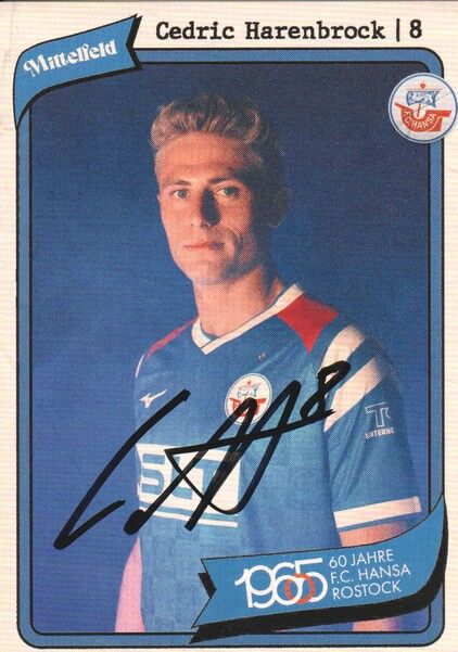 Autogramm Fussball | Hansa Rostock | 2025 | Cedric HARENBROCK